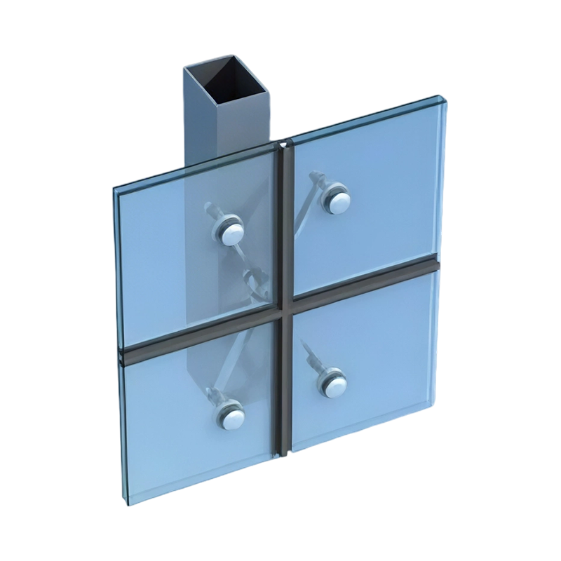 Waterproof Breathable Point-Fixed Glass Curtain Wall