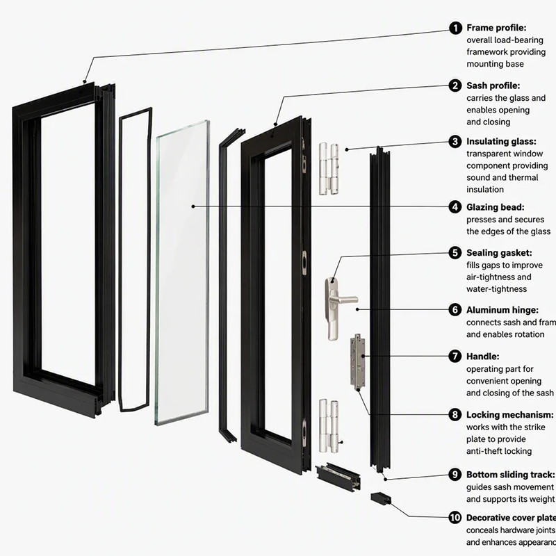 High-Strength Energy-Efficient PU Casement Window & Door